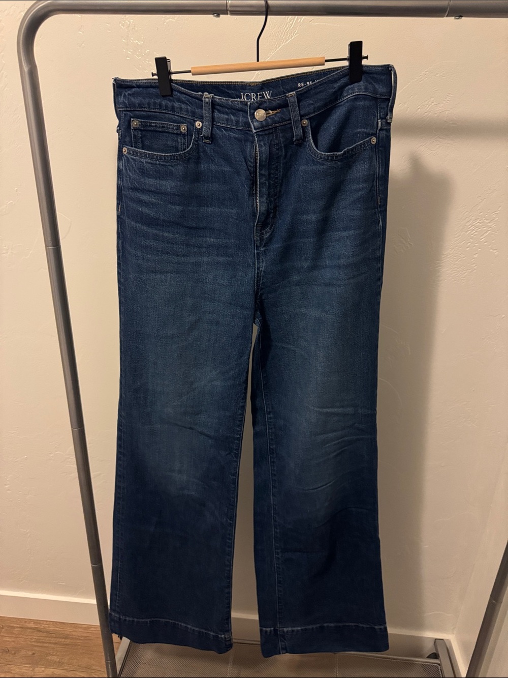 J. Crew Indigo Wide-Leg Flare Jeans